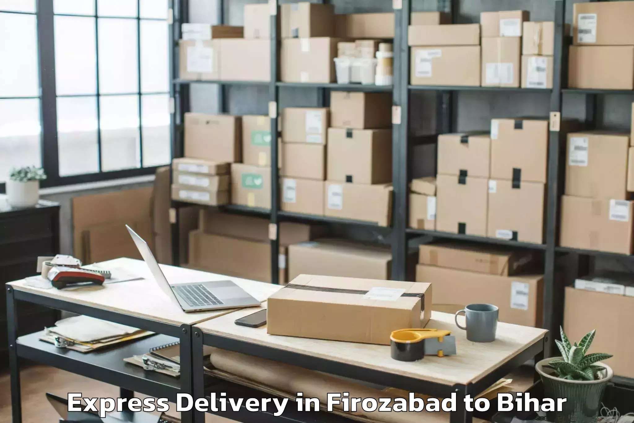 Book Firozabad to Lauria Nandangarh Express Delivery